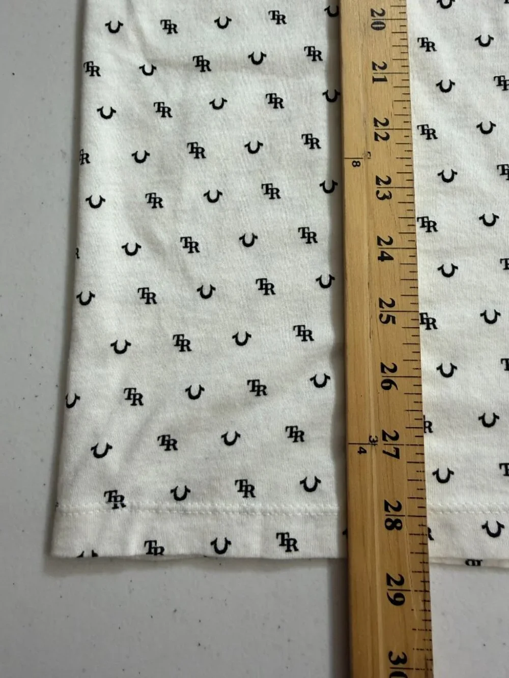 True Religion Men’s White Logo Monogram Graphic Cotton T-Shirt Size XL